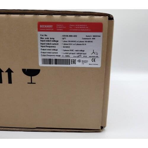 Beckhoff AX5106-0000-0202 Digital Compact Servo Drive AX510600000202 New In Box