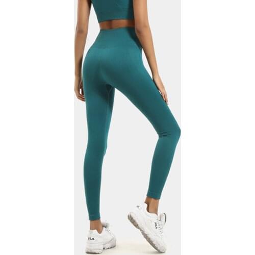 Sport Women Seamless Leggings Fitness Yoga Solid Yoga Pants High Waist Jigging Pants For Women Active Wear
