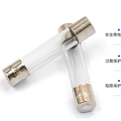 Glass insurance tube 6*30MM fuse fuse 250V 1A 2A 3A 4 5A 6 7 8 10A 15 6x30MM 0.5A 1A 2A 3A 4A 5A 6A 7A 8A 10A 15A 20A 30A