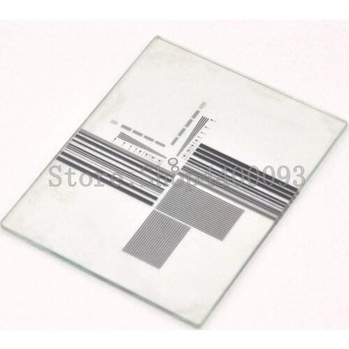 Glass linear micrometer visual correction calibrator
