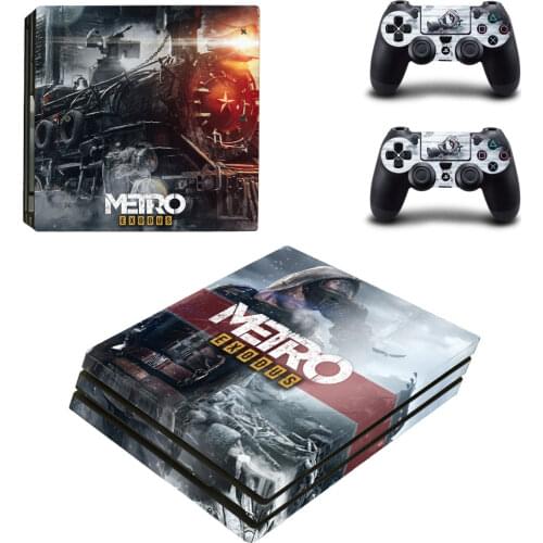 Metro Exodus Style Skin Sticker for PS4 Slim Console & Controllers Decal Vinyl Skins Cover Game Accessories YSP4S-3415