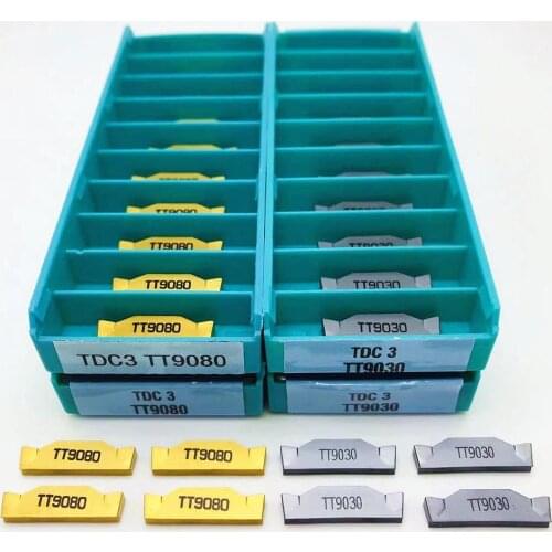 TDC3 TT9030 TDC3 TT9080 High-quality carbide slotting inserts 3MM machine tool milling inserts CNC lathe milling parts tools