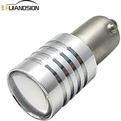 1pc 5W White BA9S BAY9S BAX9S 64132 H6W Error Free LED Bulbs for Parking Position Lights No polarity 12-24V+Projector Lens