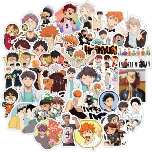 100PCS Cartoon Anime Stickers for Laptop Cool Car Graffiti Skateboard Decal Phone Motorcycle Suitcase Boy Kids Sticker Pack Toys