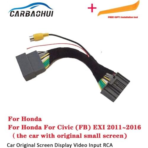 Car Back Up Reverse Camera For Honda Civic FB EXI 2011~2016 Original Screen Compatible Car Rear View Camera Sets
