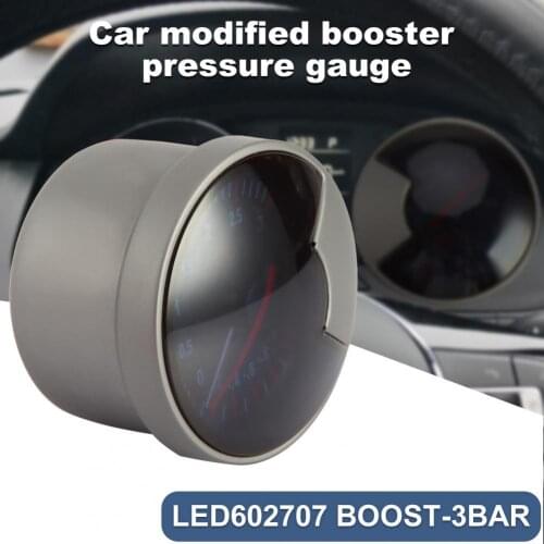 Car Boost Gauge Spare Parts Boost Pressure Meter LED602707 BOOST-3BAR for Vehicles Car Auto Replacement Parts