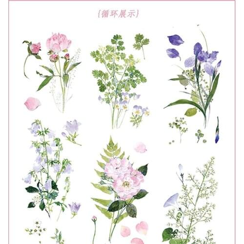 Floral WashiSpecial Oil birds and plants Tape New Collage Decoration