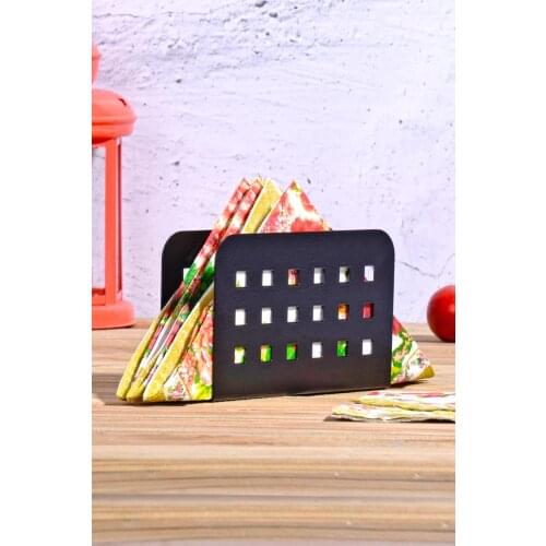 Sampurchase Stainless Metal Motif Right Napkin Holder