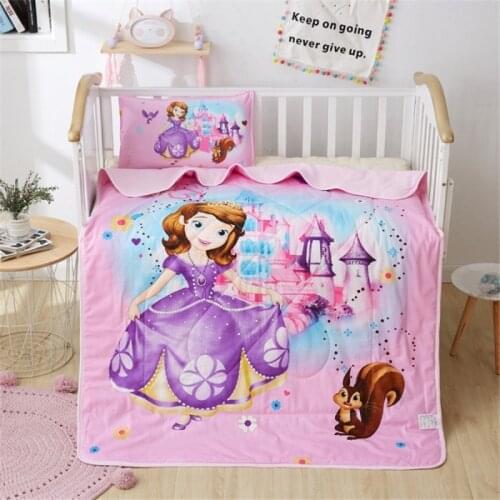 Disney Cartoon Cute sofia Children Blanket Summer Quilt for Girls Boys Children Gift Throw120x150cm Bedroom on Bed Sofa gifts