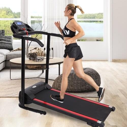 Home treadmill 1100W Folding Treadmill With Device Holder, Shock Absorption And Incline Fully folded Electric walking machine