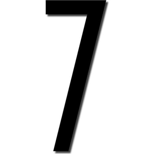 Customized HOUSE NUMBER Avenida 7 High Quality Acrylic Large Cool Stylish Modern Gloss Black