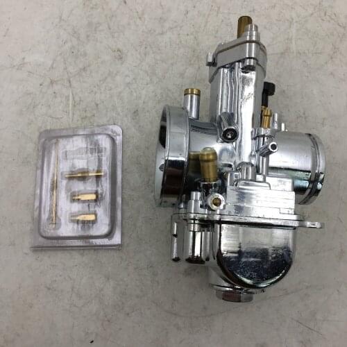 SherryBerg carby carburettor Chrome High Quality carburetor 35.5mm PWK OEM replace carb Chrome w power jet ATV Quad Go Kart Dirt