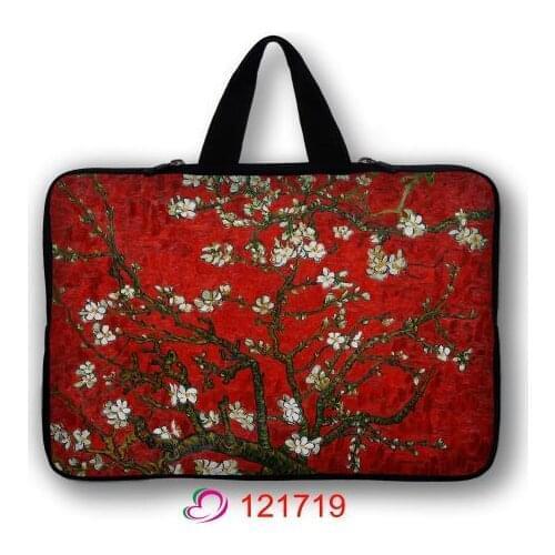Red Apricot flower Laptop Sleeve Bag For Macbook Air Pro 13 15 16 Touch Bar Notebook Bag Case 13.3" 14.1" 15.6" for HP Dell Acer