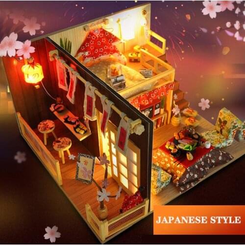 Doll House Furniture Diy Mini 3d Wooden Small Villa European Style Handmade House Model Assembly Toy For Children Birthday Gifts