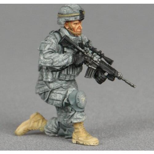 1/35 Resin Model figure GK Soldier American marksmen in patrol group Military theme Unassembled and unpainted kit