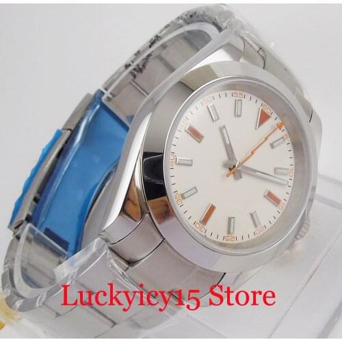 BLIGER Men Watch Mechnaical MIYOTA Movement Sapphire Glass Polished Case Steel Band