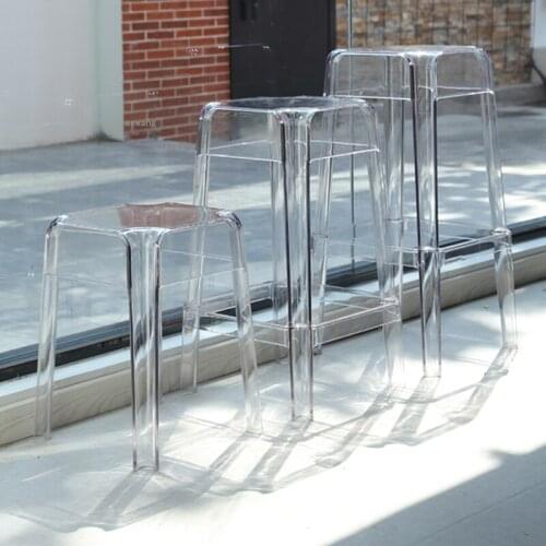 Nordic Living Room Restaurant Bar Stool Hotel Lobby Balcony High Bar Chair Modern Simple Home Furniture Leisure Plastic Chairs