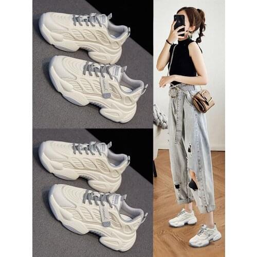 New autumn and winter versatile cotton shoes Plush sports casual autumn womens shoes