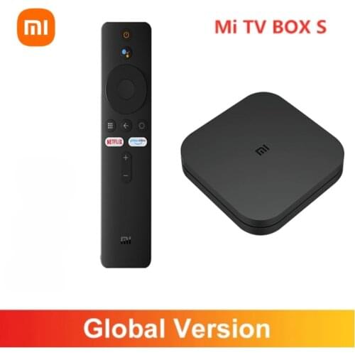 Original Xiaomi Mi TV Box S 4K Android 8.1 HDR 2G 8G WiFi BT4.2 Google Cast Netflix Smart TV Box Media Player Global Version