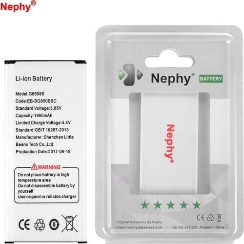 2019 Nephy Original EB-BG850BBC For Samsung GALAXY Alpha G850F G850 G850A EB-BG850BBE Mobile Phone Battery Replace Accumulator