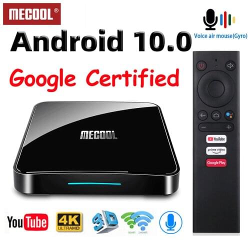 Mecool KM3 KM9 pro Android 10 TV Box Google Certified Smart TV Box Android 9.0 S905X2 USB3.0 2.4G/5G Wifi 4K Media Player TVBox