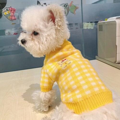 Cat Sweater Coat Winter Pet Clothing Dog Outfit Knit Apparel Puppy Yorkshire Terrier Pomeranian Bichon Poodle Schnauzer Clothes