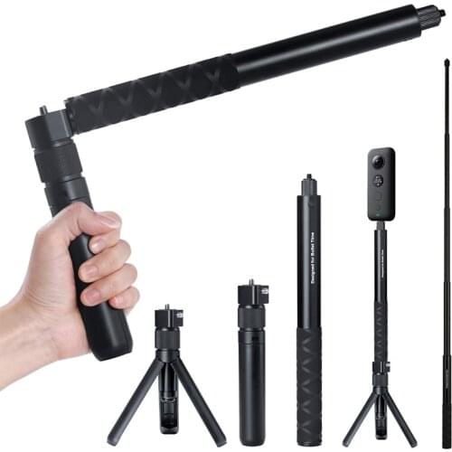 For Insta360 One X Rotating Stealth Selfie Stick Bullet Time Shooting Rotary Extension Rod Handheld Tripod for Insta360 Shooting