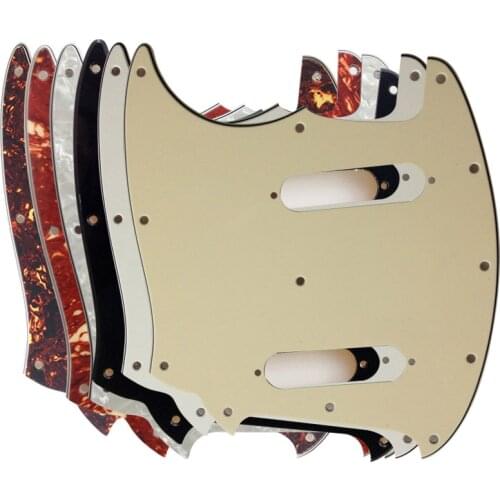Guitar Parts Pickguard For Left Handed Fender American Mustang Guitar Pick Guard No Control Hole Best Quality Scratch Plate