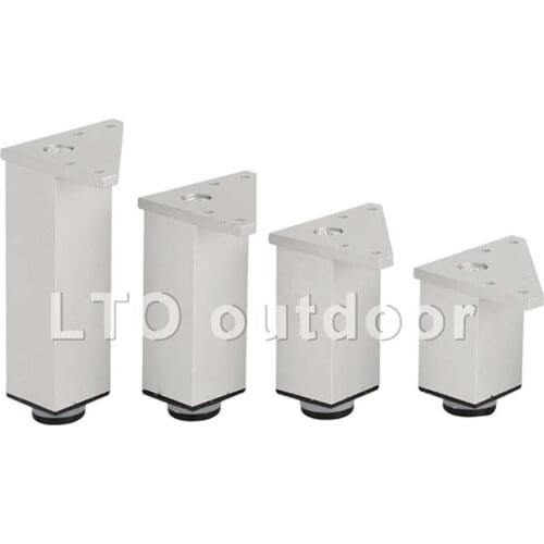 1/4PCS Adjustable Aluminum Furniture Cabinet Feet Support Legs Table Legs Cabinet Feet Bathroom Cabinet Foot