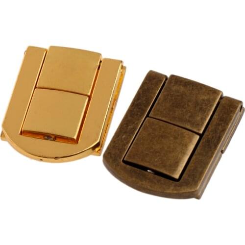 1PC 30*24mm Box Latch Hasps Jewelry Wood Box Hasps Drawer Latches Decorative Suitcases Hasp Latch Buckle Clasp Furniture Tools