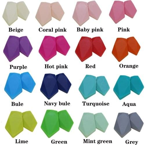 10pairs (20pcs )/lot Silicone Beads Clover Arrow Baby Teething Beads DIY Jewelry BPA Free Pacifier Clip Making baby teether