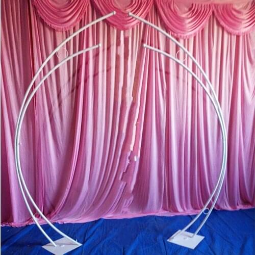 2pcs/set Wedding Background Door Moon Arch Decor Wedding Arch Iron Frame Road Lead Guide Stage Birthday Party Supplies