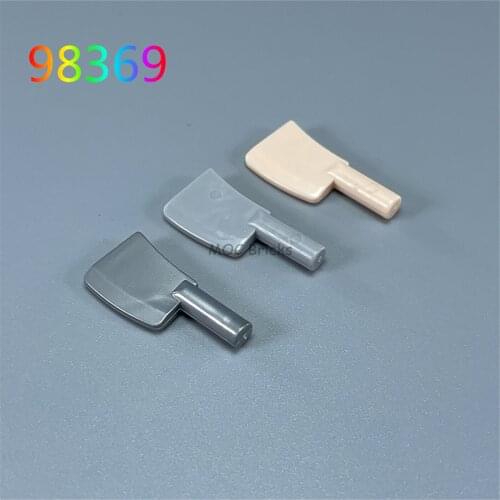 20pcs/lot MOC Bricks Dark silver gray Utensil Cleaver fit with 98369 Knife DIY Educational Building Blocks Toys kid gift gifts