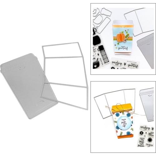 2020 New Frame Metal Cutting Dies For Mould Cut Making Coffee Cup Cake Fold Decoration Greeting Card Scrapbooking DIY No Stamps