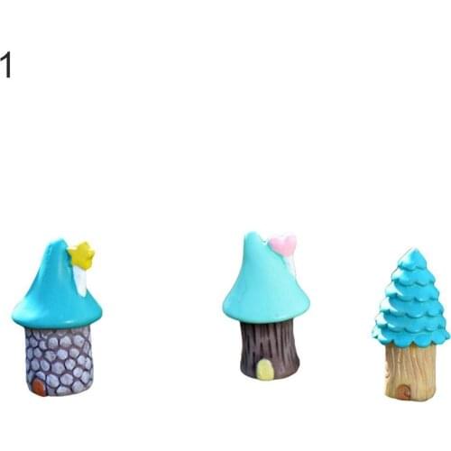 3Pcs/Set Vase House Miniature Fairy Garden Micro Landscaping Decor DIY Ornament