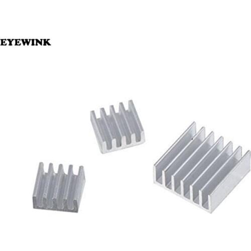 30pcs + Adhesive for Raspberry Pi Heatsink Cooler Pure Aluminum Heat Sink Set Kit Radiator For Raspberry Pi 2 B