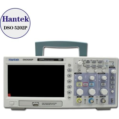 New Hantek DSO5202P Digital storage oscilloscope 200MHz 2Channels 1GSa/s 7'' TFT LCD
