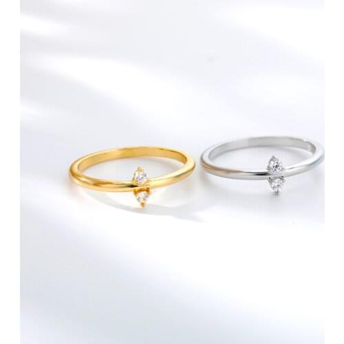 Zircon WaterDrop Rings For Women Girls Simple Fashion Engagement Wedding Ring Party Finger Rings Jewelry Bague