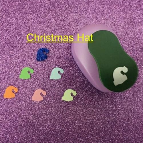 Christmas Hat shaped 5/8" paper EVA foam hole punches greeting card handmade cap craft punch cortador de papel de scrapbook