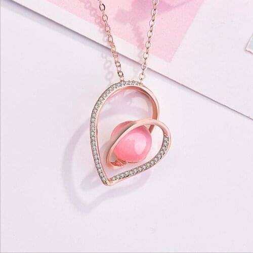 Everoyal Latest Heart Necklace For Girls Jewelry Trendy Lady Silver 925 Clavicle Necklace For Women Accessories Gold Bijou