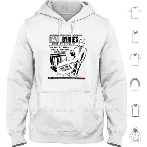 David Byrnes Giant Suit Emporium Hoodies Long Sleeve David Byrne Talking Heads Stop Making Sense Colbert