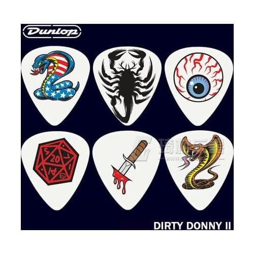 Dunlop Dirty Donny 2 Guitar 6 Picks Set 3 Different Gauges