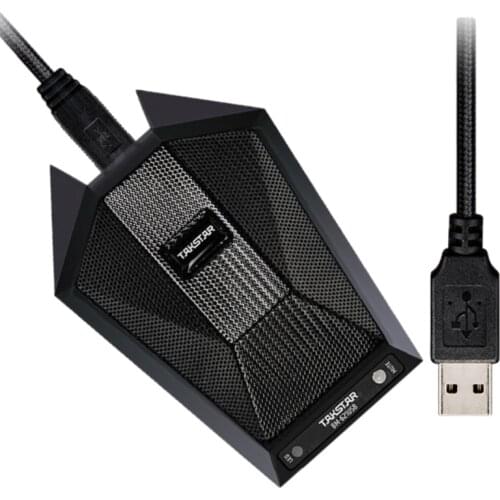 Takstar BM-621USB boundary condenser microphone,light weight portable plug and play use for network live broadcast/conference