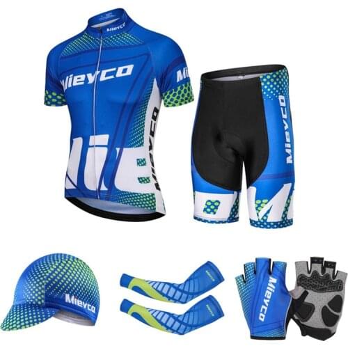 Summer Cycling Jersey Set Mens Tracksuit Breathable MTB Racing Sport Bicycle Outfit Clothing Short Bike Maillot Ciclismo Hombre