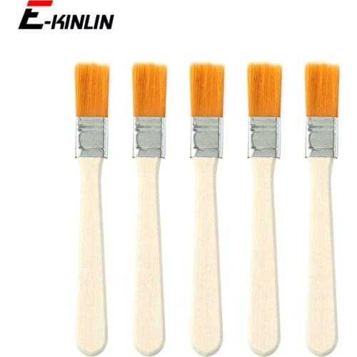 Nylon Dust Cleaner Brushes Clean Crevice Cranny Wooden Handle Brush For iPhone HuaWei XiaoMi Motherboard Circuits Cleaning Tool