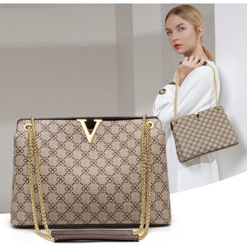 2020 New Trendy Fashion Printing Underarm Bag Ladies Luxury High-quality Shoulder Messenger Bag Women Chain Handbag Purse