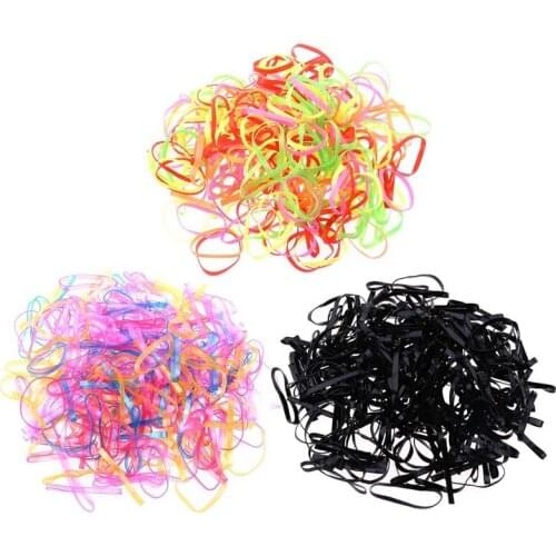 About 250Pcs/Lot Wholesale Disposable Children Baby TPU Hair Holder Rubber Bands Elastic Hair Band Girl Tie Gum Hair Accessories