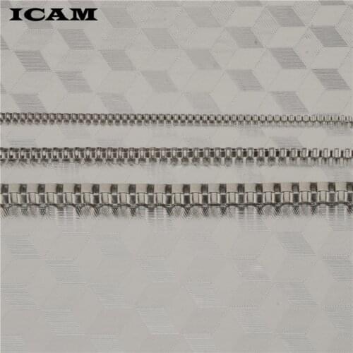 ICAM BOXCHAIN CHUNKY CUBA LINK CHOKER CHAIN NECKLACE IN STAINLESS STEEL MALE FEMALE JEWELRY