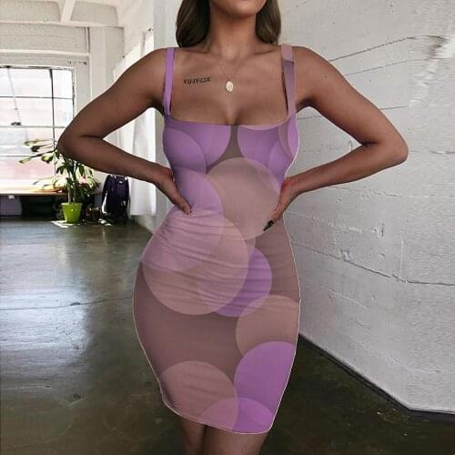 Giyu Brand Psychedelic Dress Women Geometry Sundress Graphics Halter Sleeveless Harajuku 3d Print Womens Clothing Mini Evening