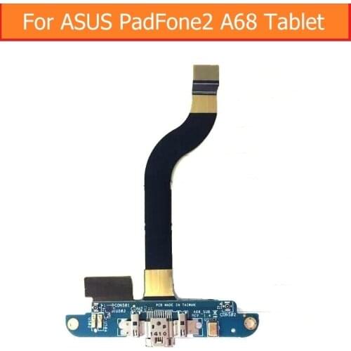 Genuine USB charging Microphone PCB connector port jack board For Asus Padfone 2 A68 Charging port Usb Charge replacement parts
